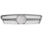 Car front grille compatible with Mercedes CW203 From Model 2002 to 2006  / Chrome With Black Color - Image 2