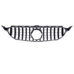 Car front grille compatible with Mercedes CW205 From Model 2019 to 2021 GT Without camera Hole / Black Color - Image 2