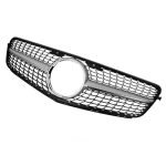 Car front grille compatible with Mercedes CW204 Model 2008 - 2014 / Diamond Chrome  Color