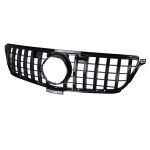 Car front grille compatible with Mercedes ML W164 Model 2005-2008 GT / Black Color