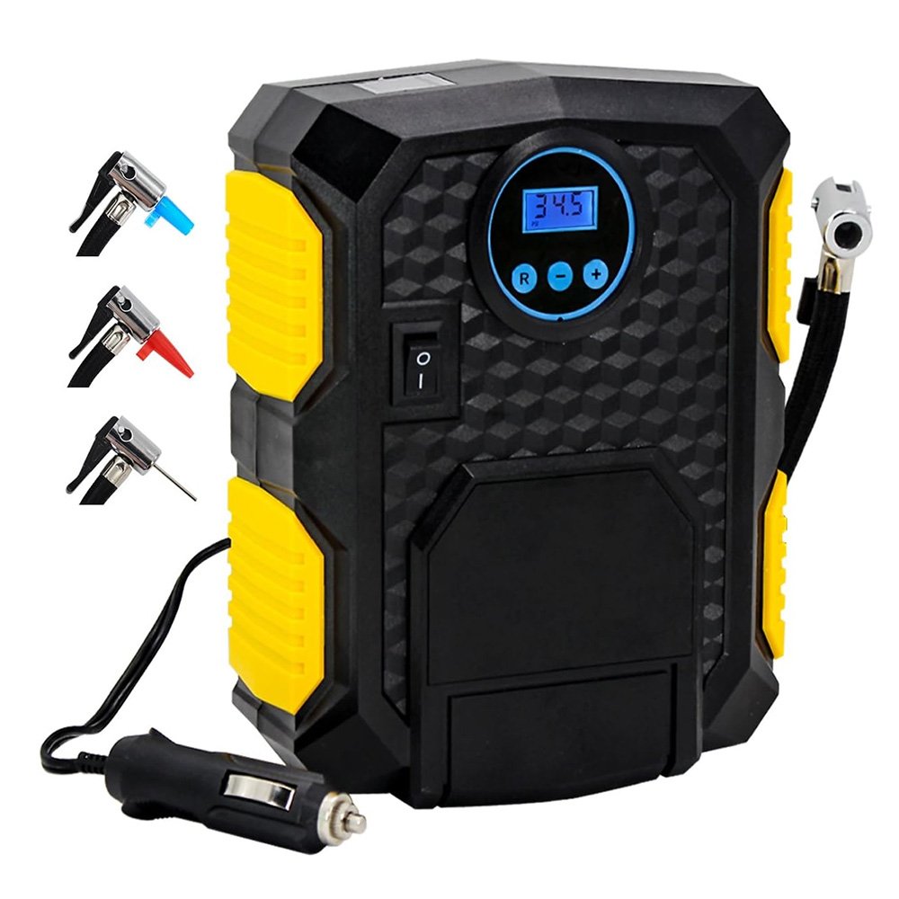 asd4w5q4d564sa5d64as An air inflator with a light bulb for car tires, bicycles, balls, and floating hoops that works through the car lighter / Model YY-3609 - Image 1