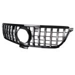 Car front grille compatible with Mercedes ML W166 Model 2013-2015 GT / Chrome Color