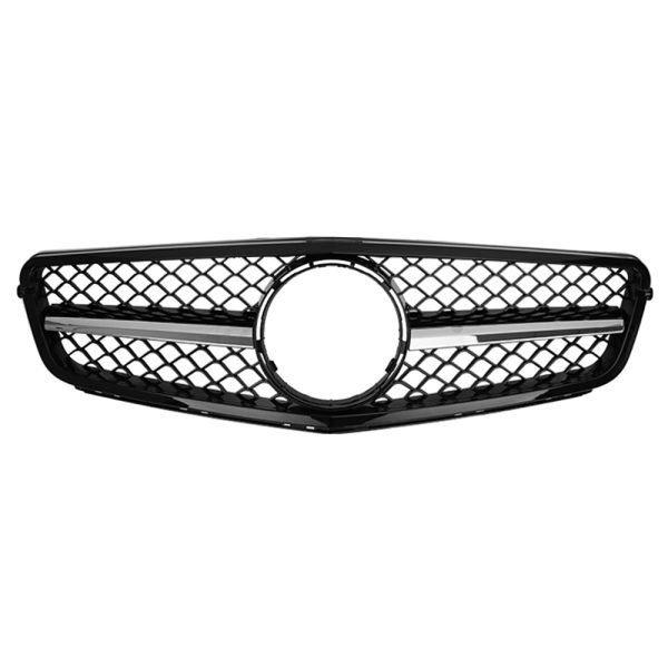 شبكة سيارة امامية متوافقة مع سيارات مرسيدس CW205  موديل 2015-2018  بدون فتحة كاميرا AMG  / لون كروم