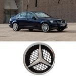 لوجو شعار سيارة مرسيدس W204  للشبكة الامامية / لون فضي