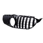 Car front grille compatible with Mercedes CW205 From Model 2019 to 2021 GT Without camera Hole / Black Color