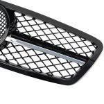 Car front grille compatible with Mercedes CW203 From Model 2002 to 2006  / Black With Chrome Color - Image 4