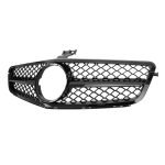 Car front grille compatible with Mercedes CW204 From Model 2008 to 2014  / AMG Glossy Black Color