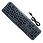 Wired keyboard with USB port, Arabic-English, convenient and comfortable for the eyes / Model KB-06XE