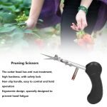 Fruit and herb cutting scissors, non-slip and comfortable for the hand / Model FD50 - Black Color - Image 6