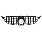 Car front grille compatible with Mercedes CW205 Model 2015-2018 With Camera Hole / Chrome  Color - Image 3