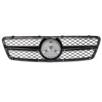 Car front grille compatible with Mercedes CW203 From Model 2002 to 2006  / Chrome With Black Color - Image 5