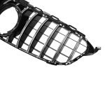 Car front grille compatible with Mercedes CW205 Model 2015-2018 With Camera Hole / Chrome  Color - Image 4