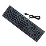 Wired keyboard with USB port, Arabic-English, convenient and comfortable for the eyes / Model KB-218