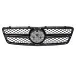 ⁦شبكة سيارة امامية متوافقة مع سيارات مرسيدس CW203 من موديل 2002 الي موديل 2006 / لون اسود⁩ - الصورة ⁦4⁩