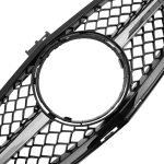 Car front grille compatible with Mercedes CW204 Model 2008-2014 AMG / Black With Chrome Color - Image 5