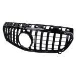 Car front grille compatible with Mercedes A Class W176 Model 2013-2015 GT / Black Color
