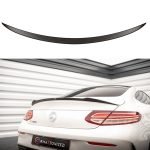 Rear spoiler compatible with Mercedes C205 Coupe AMG / Glossy Black Color