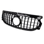 Car front grille compatible with Mercedes GLA H248 Model 2020- GT / Black Color