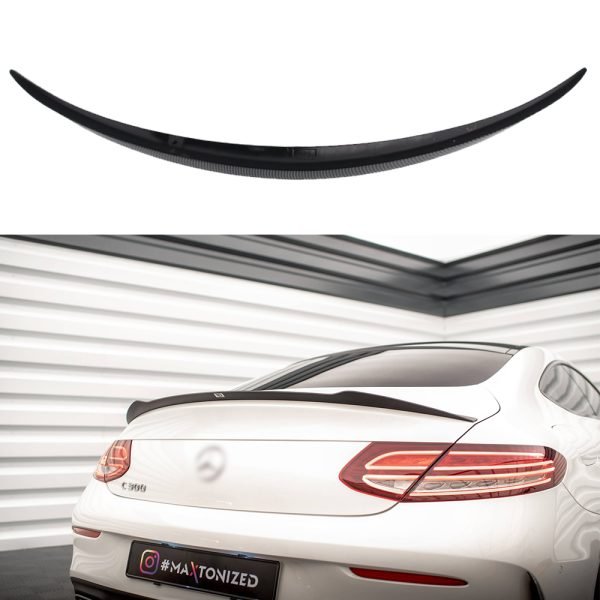 سبويلر خلفي متوافق مع سيارات مرسيدس C 205 AMG / لون كاربون فايبر