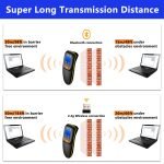 OKA Laser barcode scanner - QR Code, high-quality wireless, has a screen to show barcode reading and works with Bluetooth - 2D / Model OKA HC-300RS - Image 2