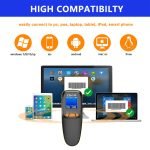 OKA Laser barcode scanner - QR Code, high-quality wireless, has a screen to show barcode reading and works with Bluetooth - 2D / Model OKA HC-300RS - Image 9