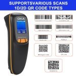 OKA Laser barcode scanner - QR Code, high-quality wireless, has a screen to show barcode reading and works with Bluetooth - 2D / Model OKA HC-300RS - Image 3