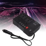 Power adapter from 12 volts to 220 volts, capacity 300 watts, works through the car lighter / Model E8982 - Image 2