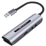 4K Laptop Convert from USB to HDMI output - microphone - headphone / equipped with HDMI input  Model KJB5