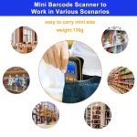 OKA Laser barcode scanner - QR Code, high-quality wireless, has a screen to show barcode reading and works with Bluetooth - 2D / Model OKA HC-300RS - Image 7