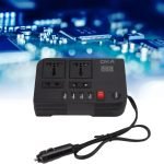 Power adapter from 12 volts to 220 volts, capacity 300 watts, works through the car lighter / Model E8982 - Image 3