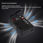 Power adapter from 12 volts to 220 volts, capacity 300 watts, works through the car lighter / Model E8982 - Image 4