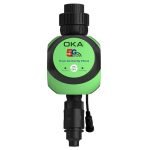 Water irrigation regulator equipped with an automatic control unit via mobile phone to control irrigation of land and agricultural gardens / Model TRT50