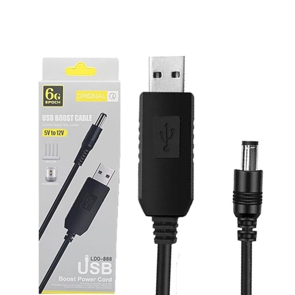 ASdsajhkdgsahjkdgksad USB Power Supply, DC 5V to DC 12V, High Quality 1A 2A Power Cord Output Cable For Router - Image 1