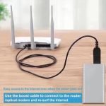 ⁦باور سبلاي USB من بوست لاين، تيار مستمر 5 فولت الى تيار مستمر 12 فولت، كابل خرج سلك طاقة 1 امبير 2 امبير عالي الجودة / للراوتر⁩ - الصورة ⁦4⁩