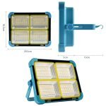 Rechargeable emergency flashlight - charged via USB or the sun 50 Watt / Model BL-911 - Image 2