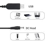 ⁦باور سبلاي USB من بوست لاين، تيار مستمر 5 فولت الى تيار مستمر 12 فولت، كابل خرج سلك طاقة 1 امبير 2 امبير عالي الجودة / للراوتر⁩ - الصورة ⁦8⁩