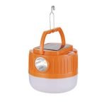 كشاف طوارئ علي شكل لمبة قابل لاعادة الشحن - يشحن من خلال يو اس بي 50 واط مزود بخلية شمسية / موديل HT-178