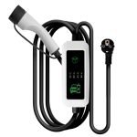 Portable electric car charger for all types of cars that charge with electricity, 3.5 kW - 16 A 250 V - 5 M ( GBT portable EV charger ) / Model DGH10