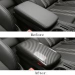 Car armrest cover (centre console) compatible with GLA / Carbon color - Image 2