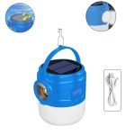 كشاف طوارئ علي شكل لمبة قابل لاعادة الشحن - يشحن من خلال يو اس بي 50 واط مزود بخلية شمسية / موديل HT-138