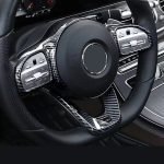 ⁦إطار عجلة القيادة لمرسيدس  C W205 2019-2020 / لون كاربون⁩ - الصورة ⁦3⁩