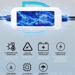 ⁦شاحن سيارة كهربائي محمول لجميع السيارات التي تشحن بالكهرباء  3.5 كيلو واط - 16 امبير 250 فولت - 10 متر  / موديل D16A⁩ - الصورة ⁦7⁩