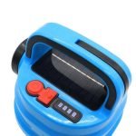 Rechargeable emergency flashlight - charged via USB 50 watts with a solar cell / Model HB-V70 Blue - Image 2