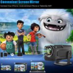 ⁦بروجكتور صغير بالألوان الكاملة 1080 بكسل – اندرويد / موديل HY320⁩ - الصورة ⁦3⁩