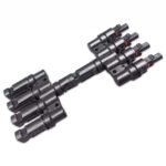 موصلات فرعة للطاقة الشمسية علي حرف T للتوصيل المتوازي بين الالواح رباعي الاتجاهات