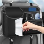 Multifunctional Car Back Seat Storage Bag Organizer / Model RRE10 – Black Color - Image 4