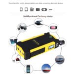 ⁦باور بانك متعدد الاستخدامات 82800 مللي امبير مع منفاخ هواء للسيارة يتميز بوجود 4 مخرج يو اس بى لشحن الاجهزة / لون اصفر JX19-TM19⁩ - الصورة ⁦3⁩