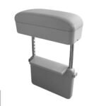 مسند ذراع لراحة اليد اثناء القيادة متوافق مع جميع انواع السيارات / موديل TQQ50 – لون رمادي