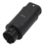 ⁦اوكا محول شحن سيارات كهربائية من بروتوكول Type 1 الامريكي و الياباني إلى Type 2 الاوروبي / موديل ( T1-T2 )⁩ - الصورة ⁦3⁩