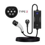 Oka Portable Electric Vehicle (EV) Charger TYPE2, Dustproof and Water Spray Resistant, 16 Amp, 3.5 kW / Portable Mode2